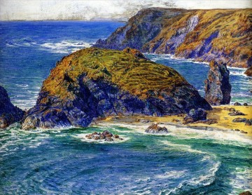 海の風景 Painting - ウィリアム・ホルマン・ハント・アスパルガス島の海景